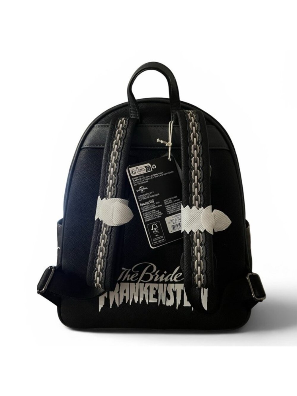 Loungefly Universal Monsters The Bride of Frankenstein GLOW Mini Backpack NWT - Picture 7 of 7